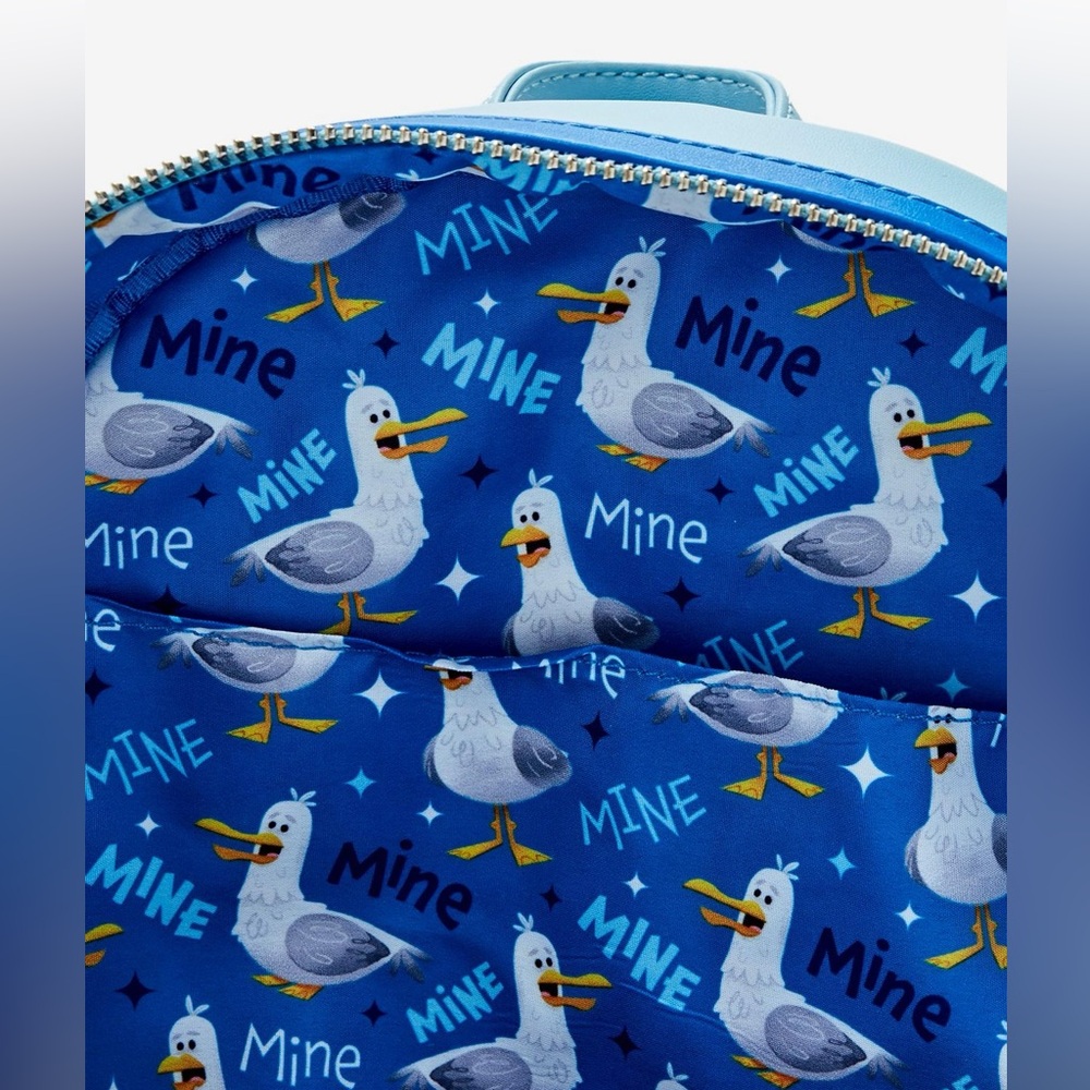 Loungefly Disney Pixar Finding Nemo Seagulls Sound Mini Backpack NWT - Picture 6 of 6